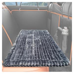FURTIME Backseat Pet Bed Mat, NonSlip Dog Bed for Car Back Seat, Washable Travel Pet Mat with Removable Cover, Dog Seat Covers Protector Fit for Backseat Extenders and Trucks SUVs, 54"x 24.8", Grey