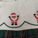 Toddler Baby Girls Christmas Outfit Plaid Dress Christmas Dress Santa Merry Embroidered Fall Winter Holiday Dresses (2-3T, Green)