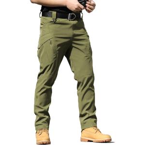 AUTIWITUA Men's Tactical Cargo Pants Water Resistant Lightweight Hiking Pants Outdoor Work Pants with Multi Pockets(No Belt) (XX-Large, Green)