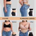 OEAK Shapewear Tummy Control for Women Thigh Slimmer High Waisted Body Shaper Shorts Butt Lifting Shapewear for Under Dresses (Nude, M)