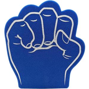 14 Inch Foam Fist Hand Mitt - Red & Blue Foam Finger Hand for Sports Fans, Events, School & Rallies - Lightweight, Reusable Spirit Hands - One Size Fits Most