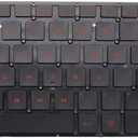 New Keyboard Replacement for ASUS ROG Strix GL702 GL702VT GL702VS GL702VM GL502V GL502VM GL502VS GL502VT GL502VY with Backlit no Frame Red