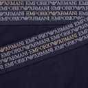 Emporio Armani Men's All Over Logo Elastic 2 Pack Brief, Armani Blue/Armani Blue, X-Large