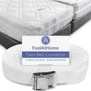 FeelAtHome Twin Bed Converter - Twin to King Mattress Joiner, 33ft Long Connecting Strap