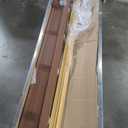 DEZ FURNISHINGS Cordless 2" Faux Wood Blind, 68" W x 48" H, Dark Oak