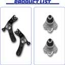 Control Arm, 4PCS Front Lower Ball Joint Suspension Kit Replacement For Toyota Prius 2010-2015 Prius Plug-In 2012-2015 Lexus CT200h 2011-2017(Not Fit C or V)