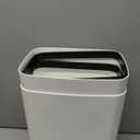 jinligogo 2Pack Bathroom Small Trash Can with Lid, 4 Gallon Touchless Automatic Garbage Can Slim Waterproof Motion Sensor Smart Trash Bin for Bedroom, Office, Living Room-White