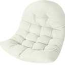 Thicken Egg Chair Cushion Replacement, Outdoor Hammock Swing Cushions with Ties, Hanging Wicker Basket Seat Pad with High Elasticity PP Cotton, for Garden Patio Porch Furniture (Only Cushion)