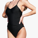 Girls Swimsuit One Piece Black, Size M