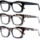 CCVOO Stylish Reading Glasses for Women, Eyeglasses, Blue Light Readers for Women, Computer Eye Glasses, Cheaters