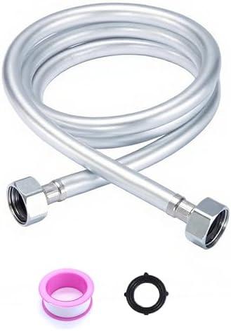 Ficuswin Upgraded Water Hose Accessory kit for Automatic Dog Water Bowl Dispenser, Anti-Explosion Hose Kit Includes 3/4'' Water Hose, Copper Connector, 2 Pcs O-ring seals