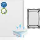 Lisara Pack and Play Mattress, 38 x 26 Pack N Play Mattress for Babies and Toddlers, Dual Sided Gel Memory Foam Waterproof, Removable and Breathable Ice Silk Cover