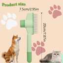 3 x Cat Comb Dog Comb Pet Hair Removal Tool Flea for Cats and Dog Lice Cat Brush with Release Button Self-Cleaning with Long & Short Stainless Steel Metal Teeth for Shedding