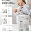 Grownsy Adjustable 4 in 1 Large Bottle Sterilizer and Dryer, 8 Bottles Capacity,Electric Steam Baby Bottle Sterilizer, Sanitizer for Baby Bottles & Pacifiers, Breast Pump Parts Green
