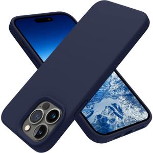 OTOFLY Designed for iPhone 14 Pro Max Case, Silicone Shockproof Slim Thin Phone Case for iPhone 14 Pro Max 6.7 inch (Midnight Blue)