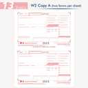 W2 Forms 2025 with Envelopes,4 Part W-2 Tax Forms 2025, 4-Part W-2 Forms with 25 Self-Seal Envelopes, Laser Forms Designed for Accounting(W2 4 Part 25 with Envelopes)
