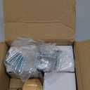 4 Pack Champagne Crystal Cabinet Knobs, Gold Cabinet Glass Knobs for Dresser Drawers Brass Furniture Hardware Pulls (Oval)