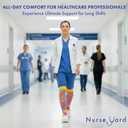 Nurse Yard Compression Socks for Nurses - Women & Men - 20-30mmHg Graduated Compression, Zero-Toe Compression, For Medical Staff, Nursing, Athletic Support Such As Running, Cycling, Hiking - 1 Pair, Size: XX-Large