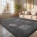 Ophanie 6x9 Area Rugs for Living Room, Large Big Grey Fluffy Shag Fuzzy Plush Soft Carpets, Floor Shaggy Rug for Bedroom, Gray Carpet for Kids Boys Girls Dorm Nursery Home Decor Aesthetic (6' x 9', 1- Grey)