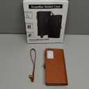XcaseBar for Samsung Galaxy Note 20 Ultra Wallet case with Zipper Credit Card Holder RFID Blocking,Flip Folio Book PU Leather Phone case Shockproof Cover Women for Samsung Note20Ultra case Light Brown
