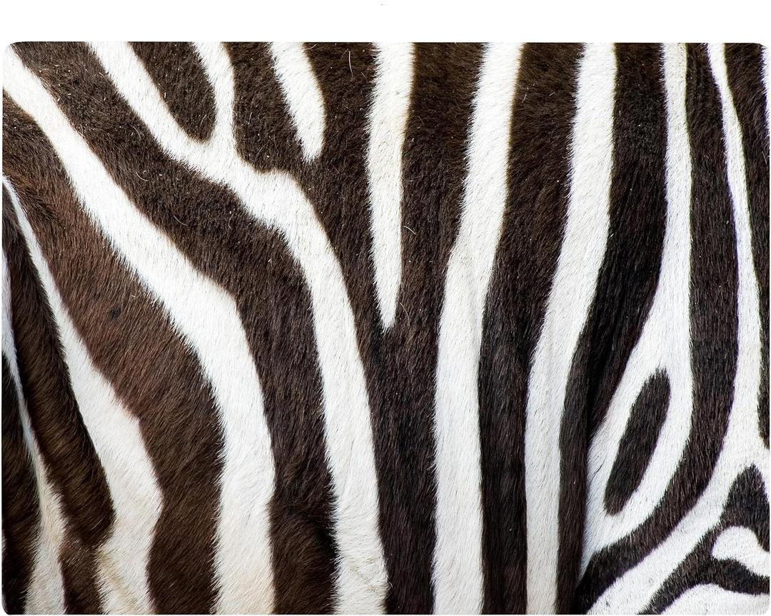 Animal African Zebra Print Kitchen Glass Cutting Board Decorative Gift Farm Home Serving (Zebra)