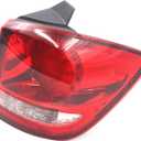 for 2011-2018 Dodge Journey Tail Lights Assembly Led Rear Light Taillight Lens Brake Lamp with Bulb Right Passenger Side RH 68078464AD CH2805105
