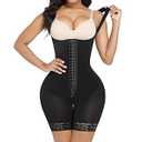FeelinGirl Fajas Postparto Colombianas Stage 2 Post Surgery High Compression Shapewear for Women Tummy Control Butt Lifting Bodysuit Plus Size Black XXL