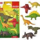 24 dinosaur erasers(3 pack)