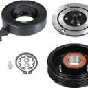 uxcell AC Compressor Clutch Set Replace for Jeep Wrangler 2012-2018 A/C Clutch Repair Assembly