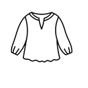 Women’s Off-Shoulder White Blouse, Long Sleeve Boho Top with Ruffle Details, Size L