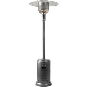 46,000 BTU Outdoor Propane Patio Heater with Wheels, Commercial & Residential, Slate Gray, with Water Tank, 32.1 x 32.1 x 91.3 inches (LxWxH)