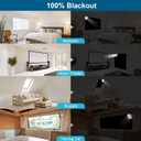 100% Blackout Curtains for Bedroom, Portable DIY Window Blinds, No Drill Window Shades & Blackout Blinds with Stickers & Tabs for Travel, Dorm Room, Media Room (118" x 57")