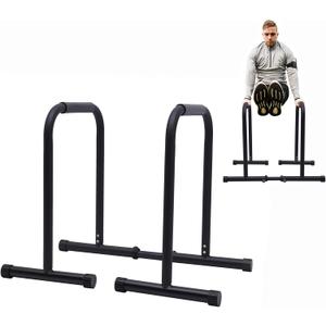 Dip Bar, Adjustable Parallel Bars for Home Workout, Dip Station with 440lbs Loading Capacity, Heavy Duty Parallel Bars Workout Equipment for Calisthenics, Strength Training