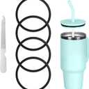 4 PCS Gasket Replacement for Hydro Flask Tumbler 40oz & 32oz, Gasket for Hydro Flask Lid 40 oz Tumblers, Tumbler Accessories for Hydroflask Seal Ring Replacement3.43''