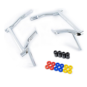 Saddle Bag Guards for Harley Touring Street Glide Road Glide Road King Electra/Ultra (2009-2025) (Chrome)