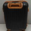 Coolife Carry On Luggage, Suitcase with Durable and Lightweight, carry on suitcase with ABS Hardshell, Dual Spinner Wheels, TSA Lock, and YKK Zipper (apricot black, S(20in)_carry on)