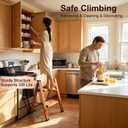 Step Stool Foldable Small Kitchen Step Ladder Closet Aluminum