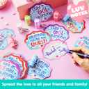 JOYIN 28 Pack Valentines Day Gifts for Kids Classroom, Cute Mini Tumbler Keychain with Valentines Day Cards, Mini Cups for Boys Girls School Classroom Exchange Gift, Party Favor, Classroom Prizes