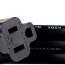 Amazon Basics Extension Cord, 6 Ft, 3 Prong Outlet Extender, Indoor Extension Cord, 13 Amps, 125V, Black