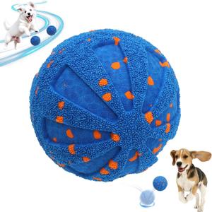 Interactive Dog Toys, Automatic Moving Dog Balls Self Rolling Vibrating Bouncing Ball for Dogs Medium & Large E-TPU Smart Dog Toys Stimulating for Boredom-Blue
