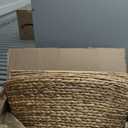 KOLWOVEN 42in Christmas Tree Collar, Christmas Tree Ring Adjustable Water Hyacinth Skirt, Christmas Tree Skirt for Decoration, Base Protection from Pets (Water Hyacinth) (Natural)