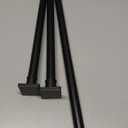 UIOSANRT Shower Curtain Rod Adjustable 31-79", Anti-Rust Shower Rod & Spring Tension Shower Rod No Drill, Black Shower Curtain Rod for Bathroom Tension Rod