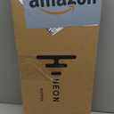 HiNeon White Neon Open Sign 20inx7in LED Light w/Remote Controller, Electric Light Up Open Sign for Business Store, w/Hanging Chain for Shop Windows, Direct Plug-In w/ 12V Power Adapter