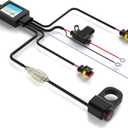 Wiring Harness Switch Kit for Motorcycle LED Light,with 3 Models:Always On/Strobe/Left and Right Flashing,by Upgrade IC Intelligent Control Motorcycle Driving Lights Switch