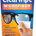 ClearWipe Microfiber Wipes, White, 40 Count