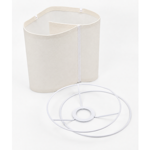 Small White Lampshade, 7.75"