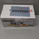 Cambom Rotary Cheese Grater Hand Crank Cheese Shredder for Fresh Cheese, Vegetable, Nuts,Non-slip Suction Base, Free Cleaning Brush Three Blades, White