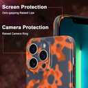 Phone Case for iPhone 13 Pro Case Rusty Tortoiseshell Print TPU Slim Phone Cover for Women Girls Grily Brown Shockproof Phone Cover for iPhone 13 Pro, Tortoise Print