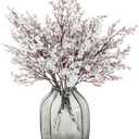 JAKY-Global Babys Breath Fabric Cloth Artificial Flowers 6 Bundle European Fake Silk Plants Decor Wedding Party Decoration Bouquets Real Touch DIY Home Garden (Silver 6pcs)