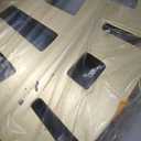 Chende Gold Mirror with Wooden Frame, 36'' Round Mirror for Wall Decorative, Large Wall Mirror for Living Room, Entryway, Fireplace